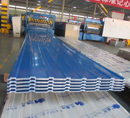 0.1-1 mm Espessura Cor revestida Gl Chapas de telhado onduladas PPGL Chapas de telhado de ferro ondulado galvanizadas