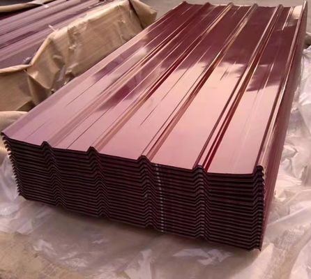Folhas de corte personalizadas, revestidas por cores profissionais, folhas de telhado onduladas, folhas de aço galvanizadas, tipo espangular regular