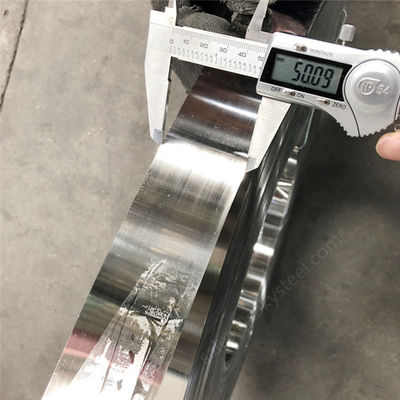 Tubo de fluido espessura 1,5 mm espelho polido bobina de aço inoxidável 201 para decoração final e faturamento por peso teórico
