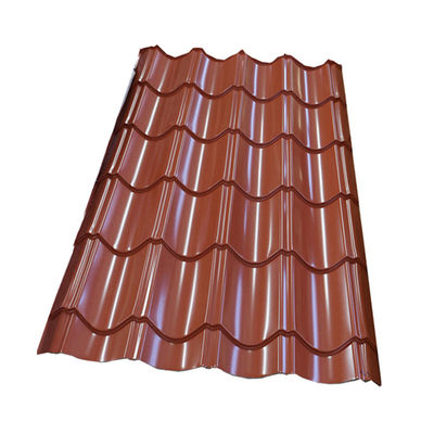 Resistência PPGI Cor Corrugada Folha de telhado Material de construção Ibr Sgcc Zinco revestido Hot Dip Ferro telha pré-pintado Corte