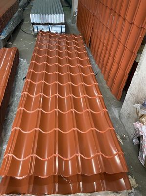 SGCC PPGI revestido Pré-pintado chapa de aço galvanizado para Serviço de Curvatura de Construção Chapa de telhado corrugada personalizada