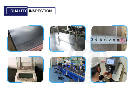 Placas de alumínio de espessura de 300-1050 mm para fabricação de produtos de qualidade alimentar