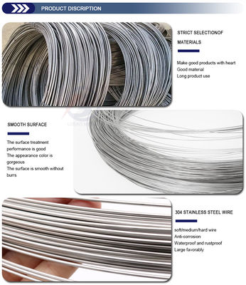 Fios de aço inoxidável resistentes à corrosão Resistência à tração 1570 N/MM2 Ideal para múltiplas aplicações