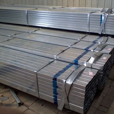 Q235B Q345 ST52 100*100 Tubo de aço galvanizado 90 mm GI Tubos de tubos ocos quadrados redondos soldados com técnica de laminagem a frio