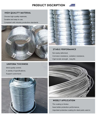 ± 1% Tolerância de fio de ferro galvanizado para resistência à corrosão e vários diâmetros