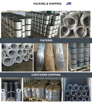 ± 1% Tolerância de fio de ferro galvanizado para resistência à corrosão e vários diâmetros