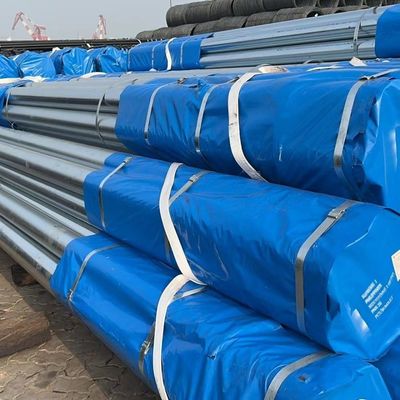 Zinc275 não ligado Materiais de construção metálicos Tubos galvanizados Tubos de aço soldados personalizados para construção Oilados não ligados