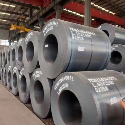 Direct Best Hot Rolled Coils Hard Carbon Steel Coil ASTM A36 A283 A387 Q235 Q345 com passagem de pele e dureza