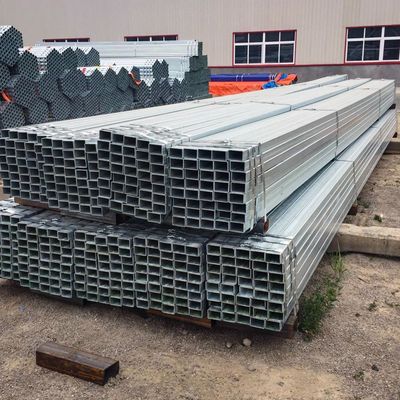 Tubos de aço quadrados pré-galvanizados de peso pesado de 4x4 polegadas