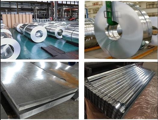 Resistência Placa de aço ASTM AISI JIS DIN GB Tamanhos personalizados bobinas de aço galvanizadas por imersão a quente 0,35 mm espessura entrega rápida bobina GI
