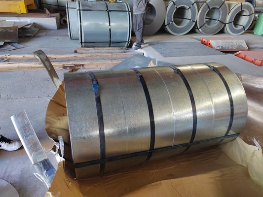 ASTM Standard Regular Spangle Z60 Z80 Z180 Z275 Dx51D Dx52D Dx53D Gi Hot Rolling Galvanized Steel Coil para tubos de aço