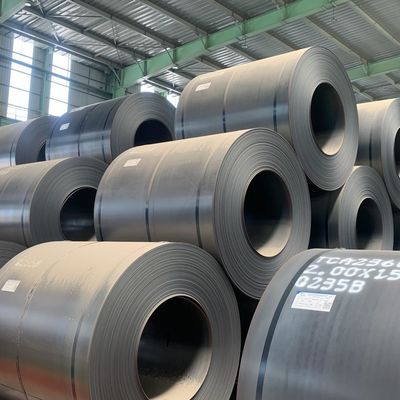 ASTM A572 Q235 Q345 Ss400 S275jr Ss355jr St37 Ferro preto Metal bobinas laminadas a quente para solda