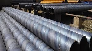 Tubo de aço soldado de arco espiral submerso de grande diâmetro API 5L X70 para projetos e tubulações hidrelétricas ideais até 2000mm de diâmetro