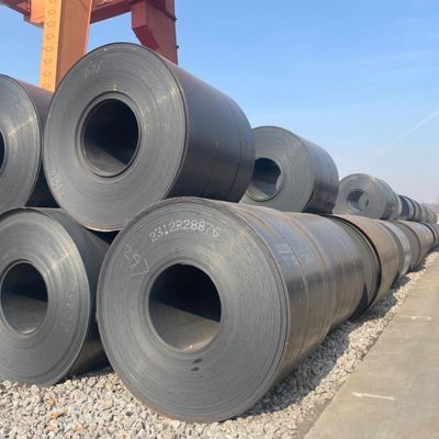 Coil de aço carbono laminado a quente Q195/Q235/Q235b/Q345/A36/SS400 1,2 mm 1,5 mm 1,1 mm a 12 mm ST37 com processamento de descolagem