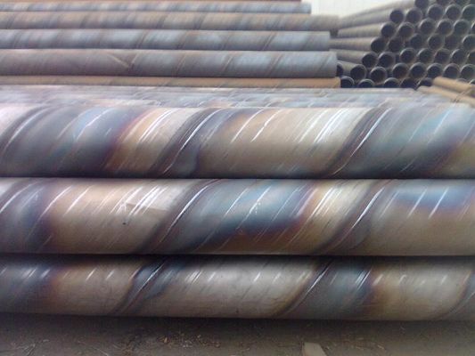 5 mm-30 mm Espessura SSAW Tubo de aço soldado para transporte de fluidos de baixa pressão de petróleo e gás natural