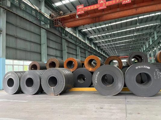 Alta resistência de baixa liga Q195 Q215 Q235 Q255 Q275 Q355 Bobina de aço carbono laminada a quente para material de construção de edifícios