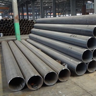 2.0-6.0mm Espessura da parede saída ASTM A36 Q345 Q235B Tubos de aço soldados de costura reta para transporte de gás de petróleo