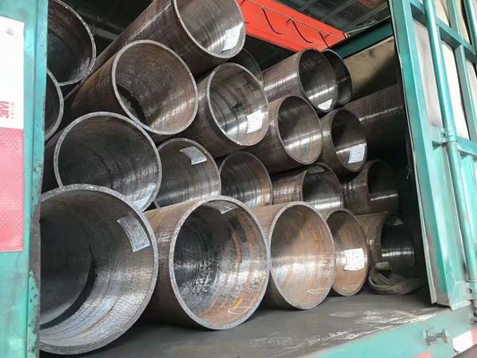 Tubo de aço soldado SSAW de 12 M de comprimento para transporte de fluidos de baixa pressão na indústria do petróleo e do gás