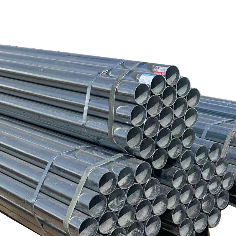 Shandong Lubao Round Section Shape welded Galvanized Carbon Steel Pipe com Q195/Q235/Q345 Grade e Design Longo Directo