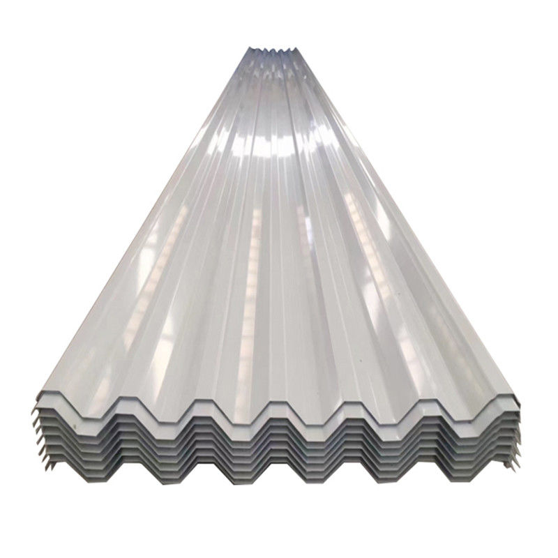 Materiais de construção metálicos pré-pintado azulejos de aço galvanizado 1219mm largura G550 revestimento de zinco ondulado folha de telhado de aço de cor