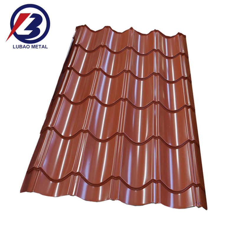 Serviço de soldadura PPGI Painéis galvanizados corrugados de chapas de telhado de ferro zinco metálico com comprimento de 1000-5000 mm