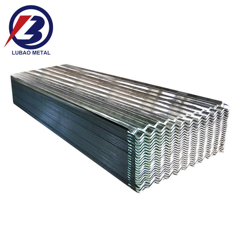 Espessura 0,12-0,35 mm DX51d SGCC GI Chapas de telhado onduladas galvanizadas Chapas de telhado onduladas de zinco Prime para fabricação de recipientes