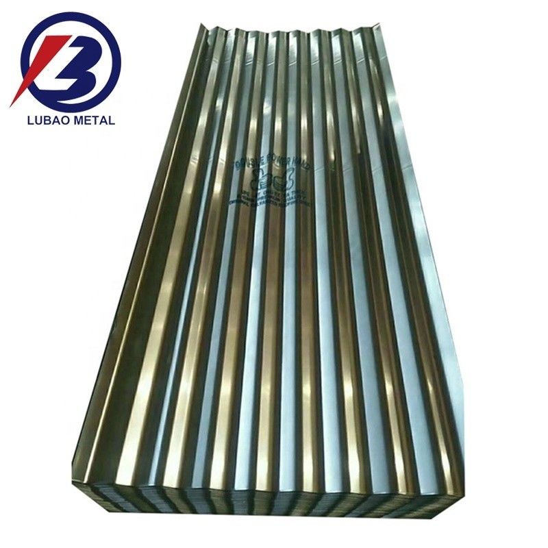 Tela de chapa metálica galvanizada/tela de chapa corrugada GI/tela de chapa de zinco 665-1100 mm de largura Tecnologia laminada a quente
