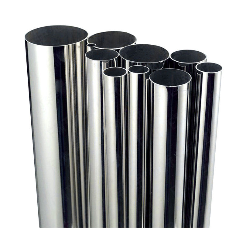 0Tubos de aço inoxidável OD 304 de espessura de.8 mm x 100 mm de comprimento de 6 m acabamento escovado para desempenho e confiabilidade laminados a frio
