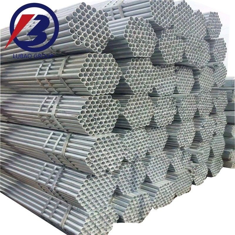 Tubo de aço galvanizado personalizado para materiais de construção com revestimento de zinco durável 200-700 g/m2 ASTM Standard Long-lasting