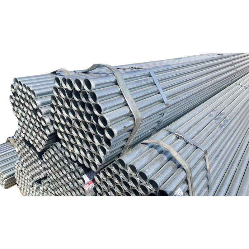 Tubo de aço pré-galvanizado Q235 Q345 personalizável com comprimento de 6,4 m e diâmetro externo de 26,9 310 mm