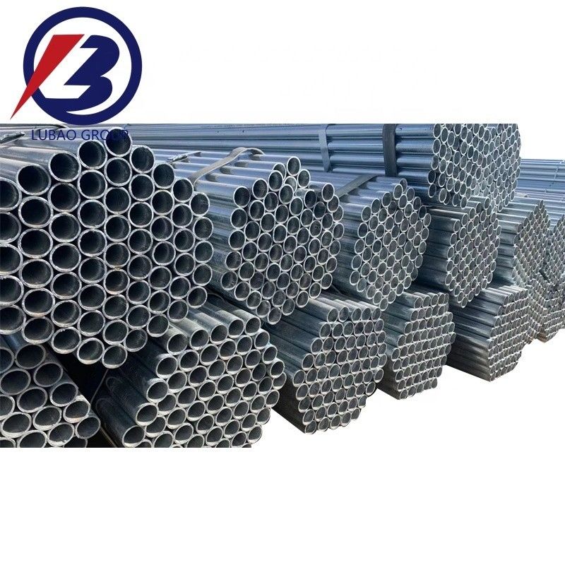 Seção Forma redonda tubos de aço galvanizado soldados para materiais de construção