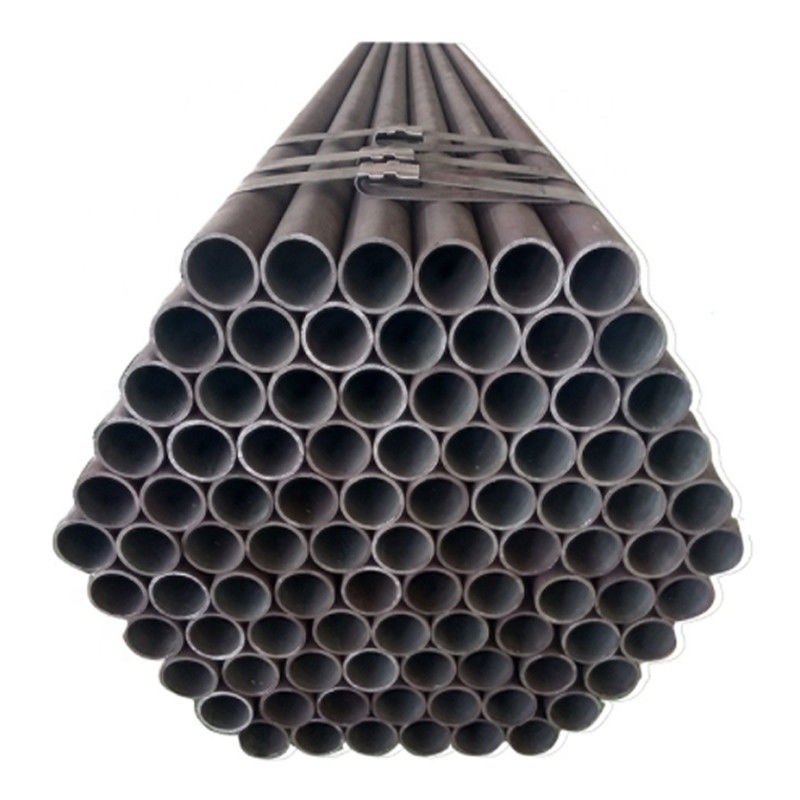 6.4M comprimento 4 polegadas espessura de parede laminada a quente Q345 Q460 ferro preto tubo redondo ASTM A106 Q195 Q235 aço carbono sem costura projetos pesados