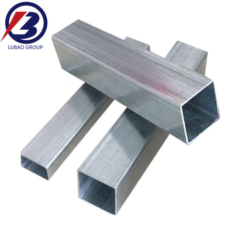 Tubo de aço galvanizado quadrado não secundário 19*19-400*400mm Tubos de aço galvanizado a quente secção oculta quadrada retangular