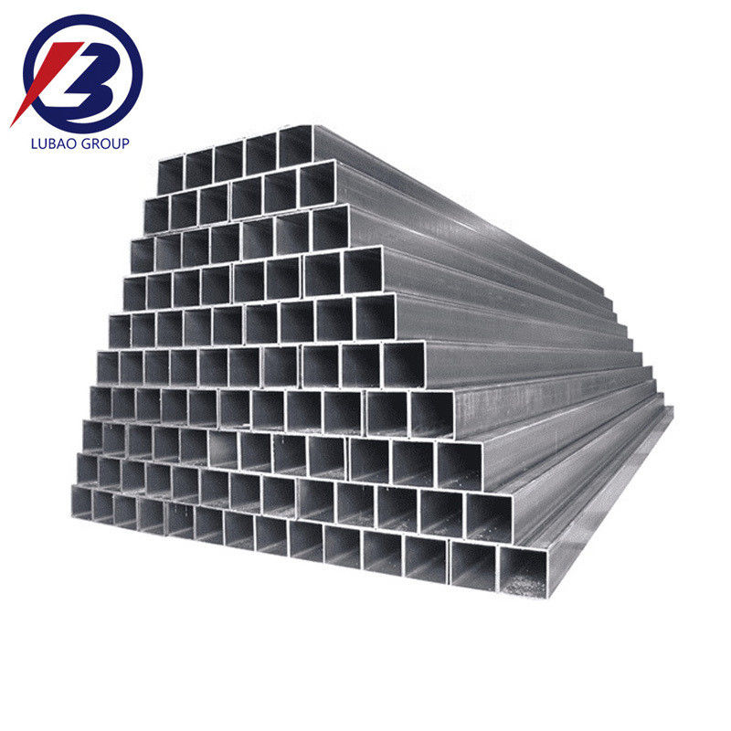 Tolerância ± 1% Tubo redondo galvanizado para estufas Soldado ERW Quadrado preto 2x2 4 40x80 mm andaimes