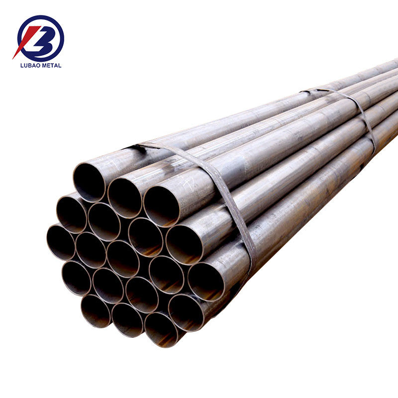 2.0-6.0mm Espessura da parede saída ASTM A36 Q345 Q235B Tubos de aço soldados de costura reta para transporte de gás de petróleo