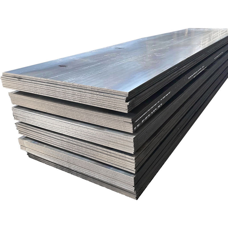 800-1500 mm Largura Placas de aço carbono laminadas a quente A36 Ss400 Q235 Q355 Q345 1 mm 2 mm 3 mm Espessura para processamento de descolamento