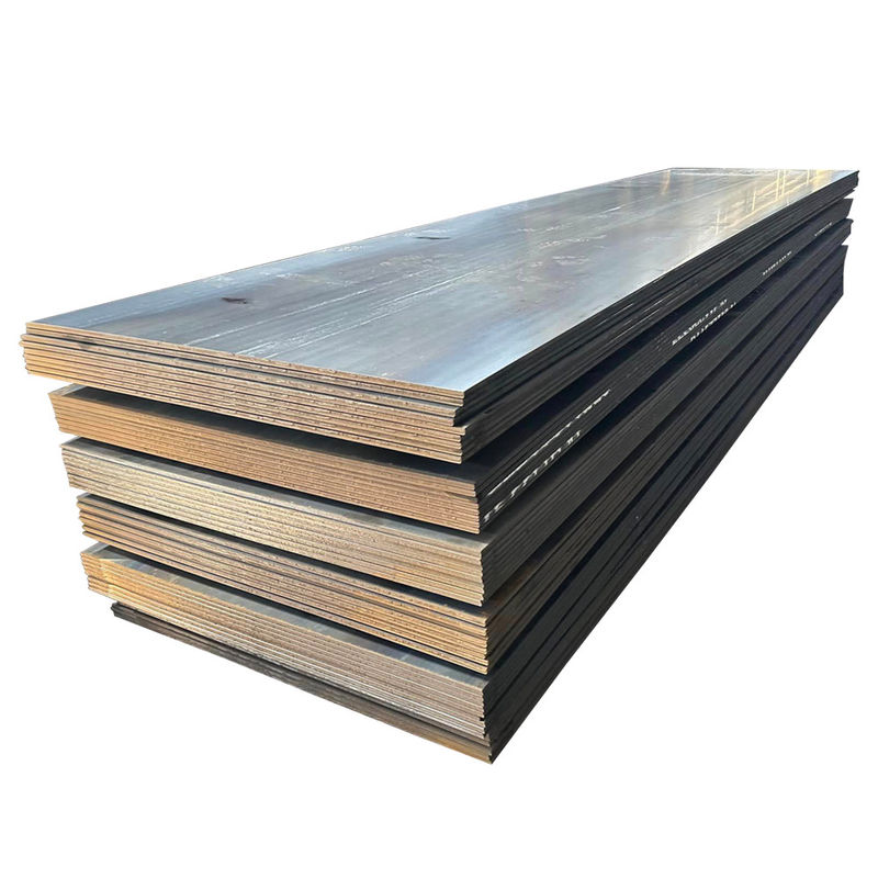 ASTM Standard Q345 Ss400 A36 Placa de aço 5mm 6mm 9mm hrc Ms Placa de aço leve de carbono laminado a quente para aplicações de resistência